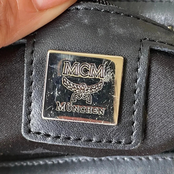 MCM Black Visetos Boston  Bag - Picture 14 of 17